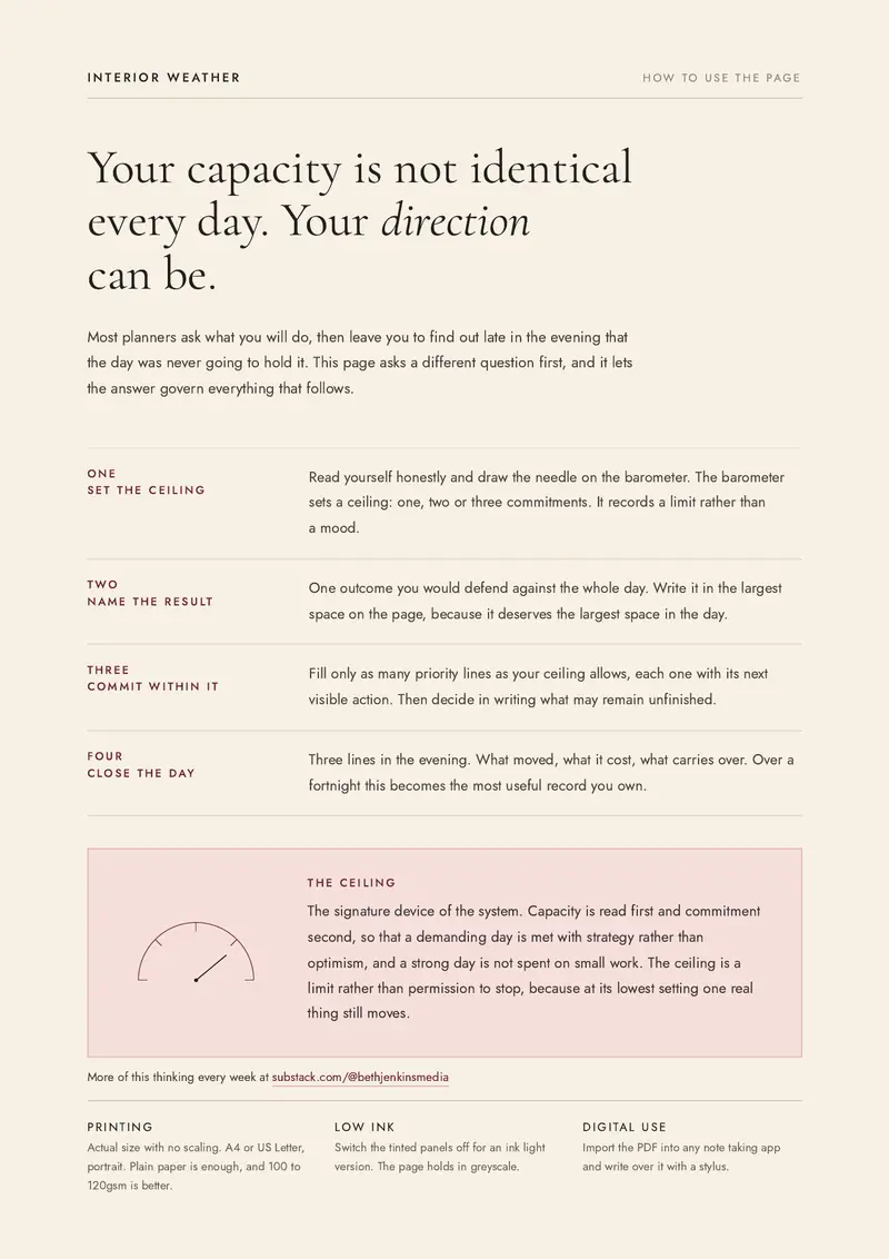 How to use page for The Daily Forecast.